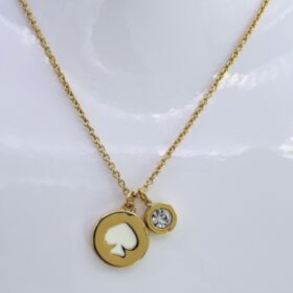 Spot The Spade Pave Necklace 18$
